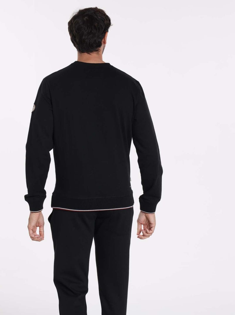 Gentleman Farmer - Sweat manches longues coton SARLAT Noir - Kiabi