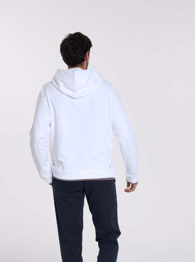 Gentleman Farmer - Sweat manches longues coton SEOUL Blanc - Kiabi