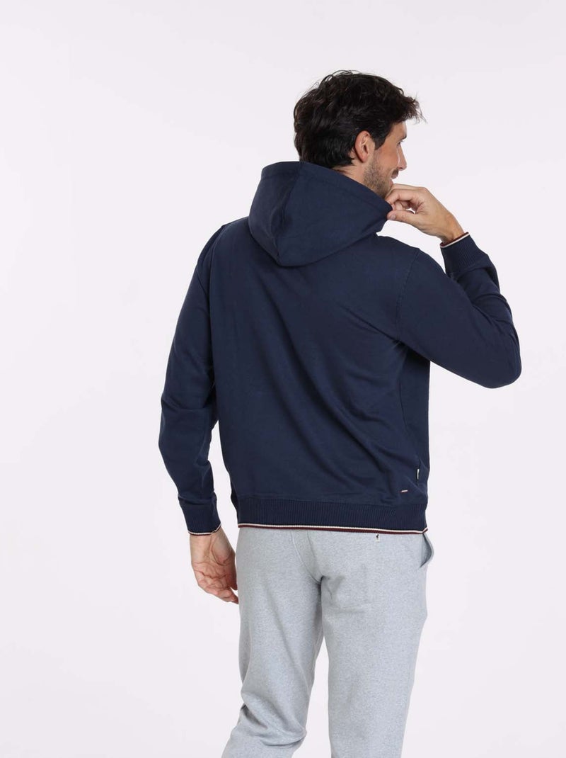 Gentleman Farmer - Sweat manches longues coton SEOUL Bleu marine - Kiabi