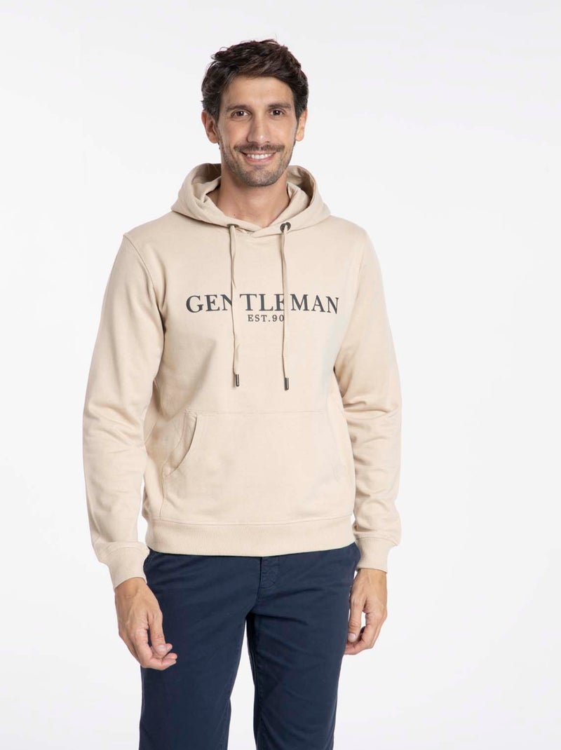 Gentleman Farmer - Sweat manches longues coton SIDNEY Beige sable - Kiabi