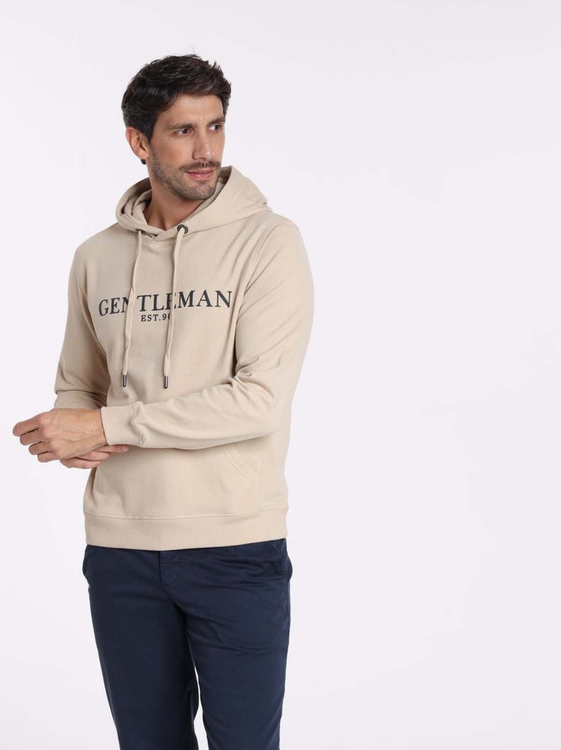 Gentleman Farmer - Sweat manches longues coton SIDNEY Beige sable - Kiabi
