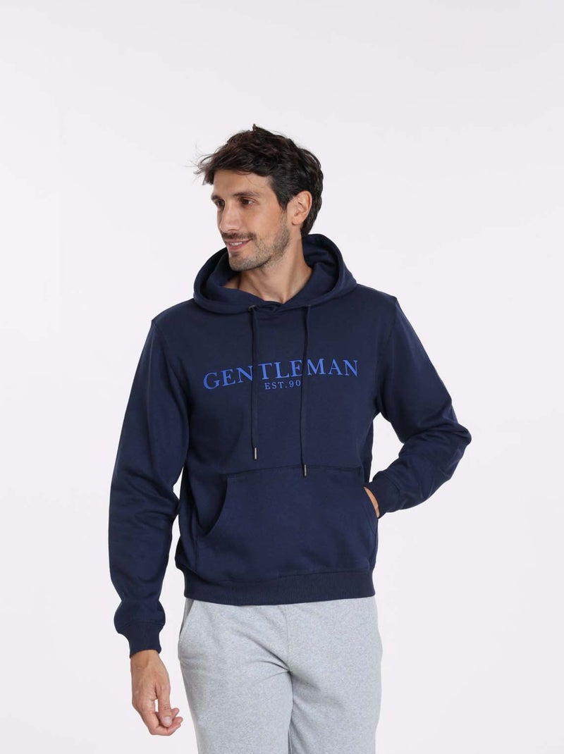 Gentleman Farmer - Sweat manches longues coton SIDNEY Bleu marine - Kiabi