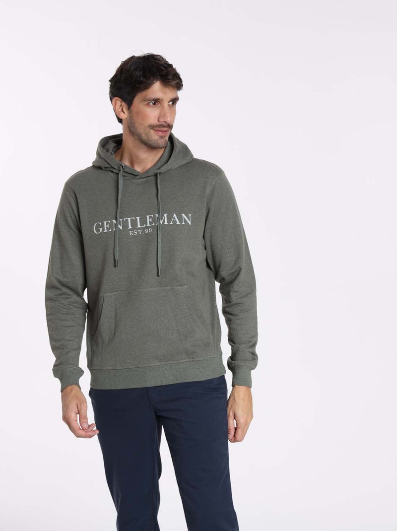 Gentleman Farmer - Sweat manches longues coton SIDNEY Kaki - Kiabi