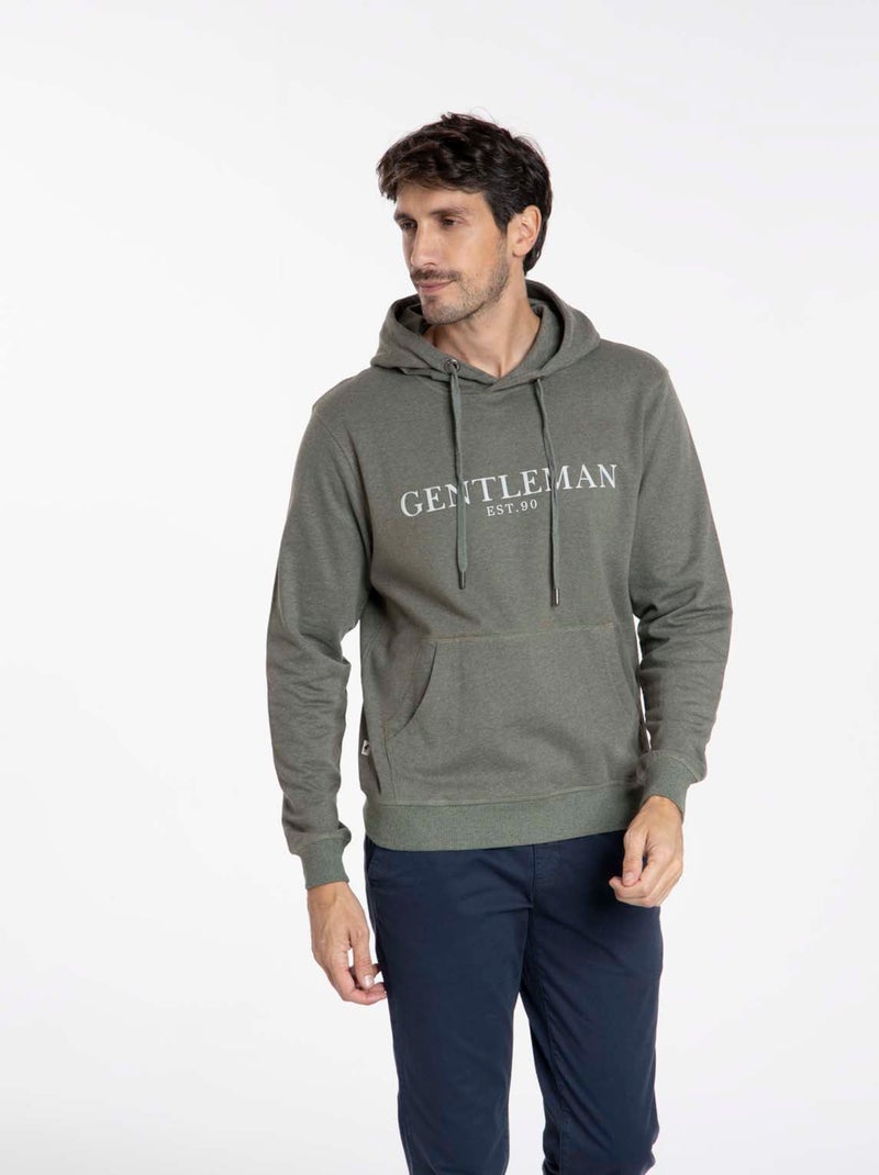 Gentleman Farmer - Sweat manches longues coton SIDNEY Kaki - Kiabi