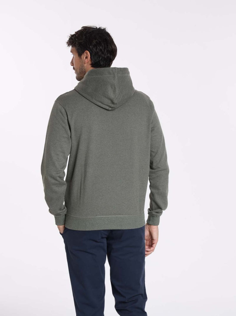 Gentleman Farmer - Sweat manches longues coton SIDNEY Kaki - Kiabi