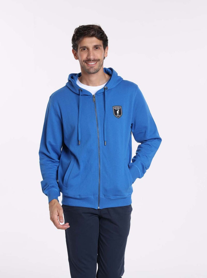 Gentleman Farmer - Sweat manches longues coton SOFIA Bleu roi - Kiabi