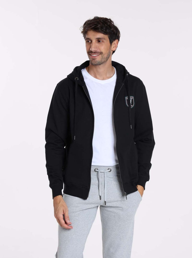 Gentleman Farmer - Sweat manches longues coton SOFIA Noir - Kiabi