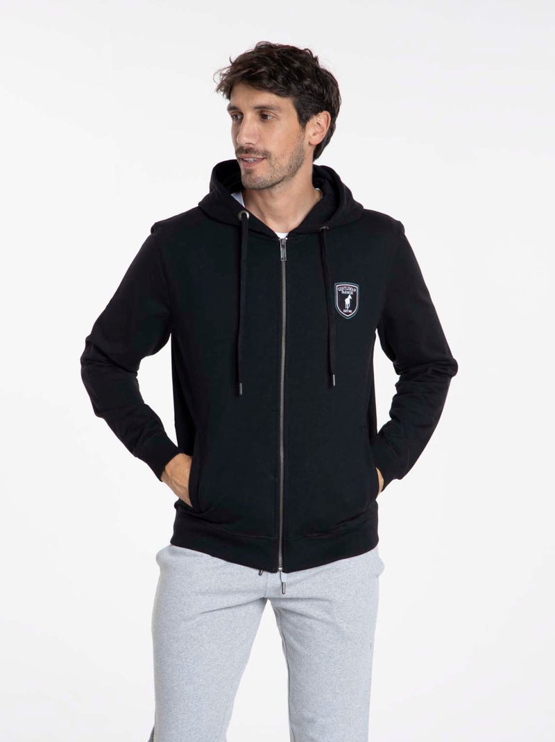 Gentleman Farmer - Sweat manches longues coton SOFIA Noir - Kiabi