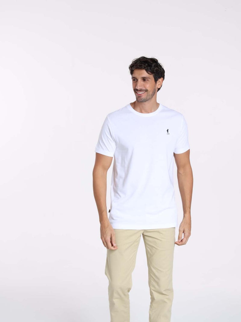 Gentleman Farmer - T-Shirt manches courtes coton TIBET Blanc - Kiabi