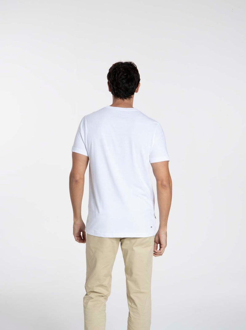 Gentleman Farmer - T-Shirt manches courtes coton TIBET Blanc - Kiabi