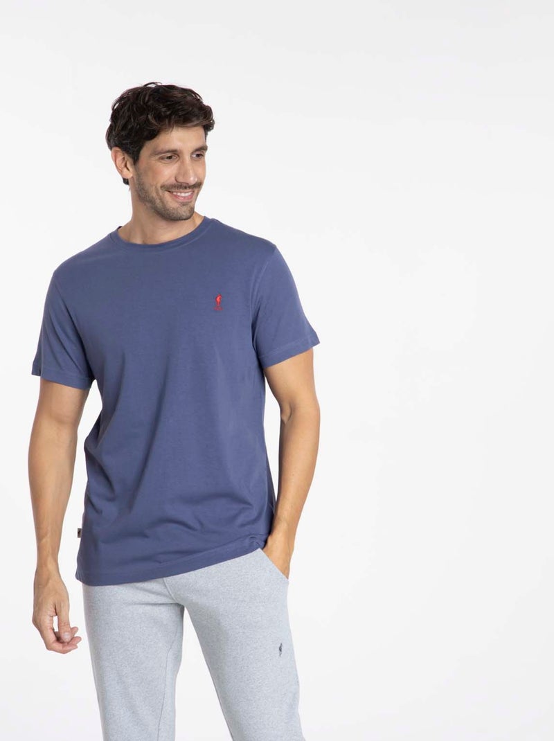 Gentleman Farmer - T-Shirt manches courtes coton TIBET Bleu - Kiabi