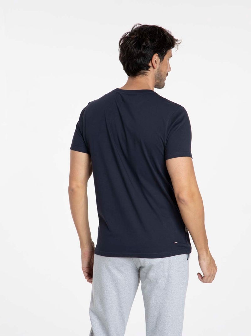 Gentleman Farmer - T-Shirt manches courtes coton TIBET Bleu marine - Kiabi