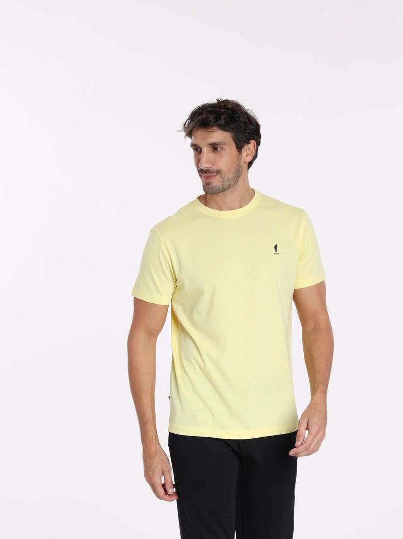 Gentleman Farmer - T-Shirt manches courtes coton TIBET Jaune - Kiabi