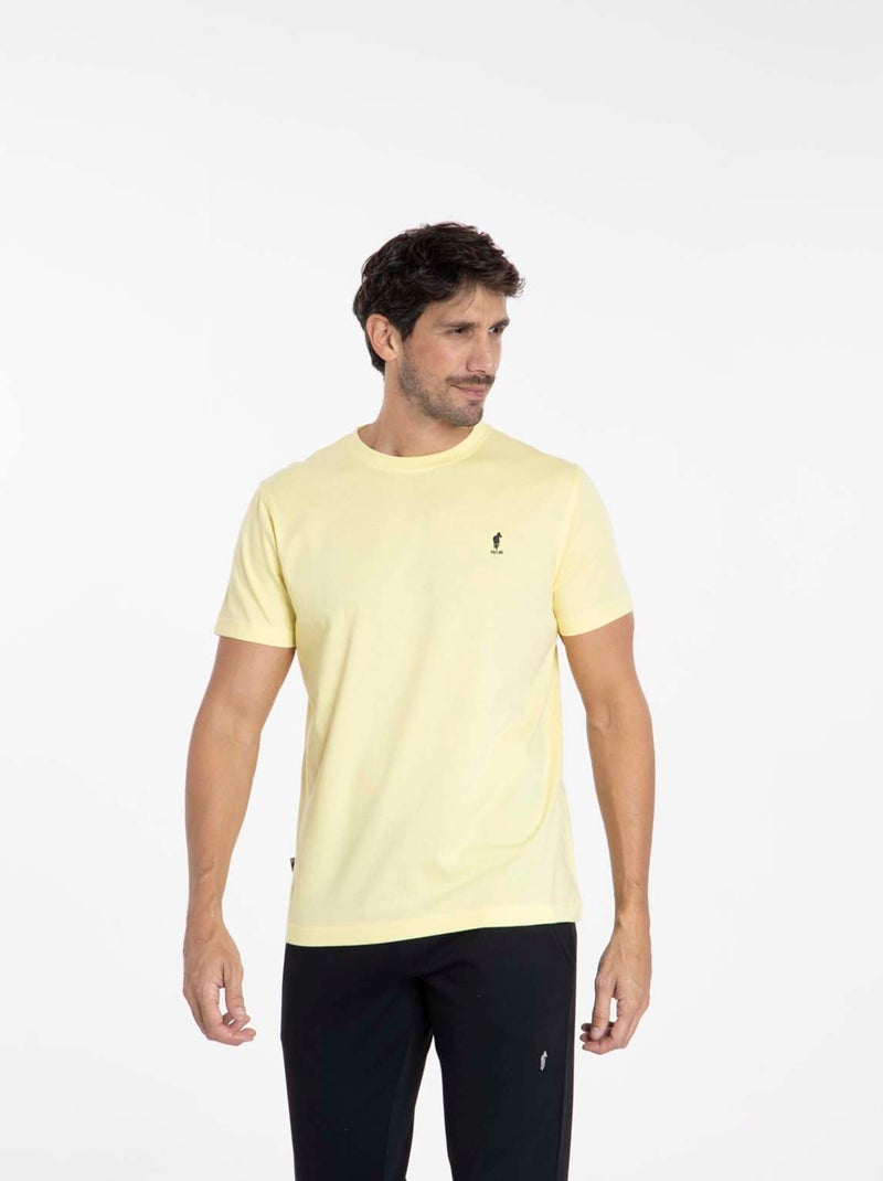 Gentleman Farmer - T-Shirt manches courtes coton TIBET Jaune - Kiabi