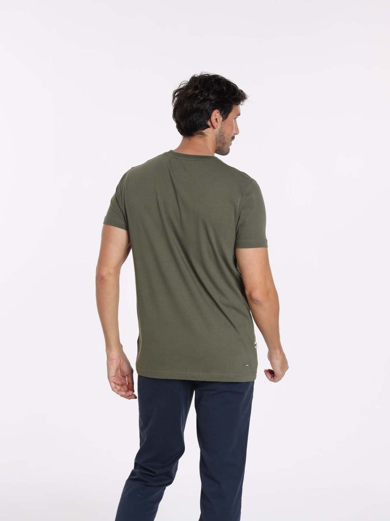 Gentleman Farmer - T-Shirt manches courtes coton TIBET Kaki - Kiabi