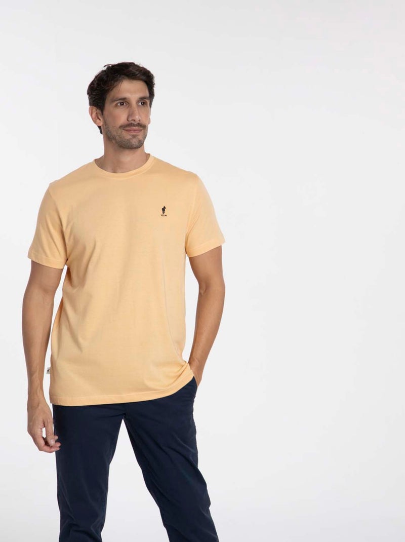 Gentleman Farmer - T-Shirt manches courtes coton TIBET Orange - Kiabi