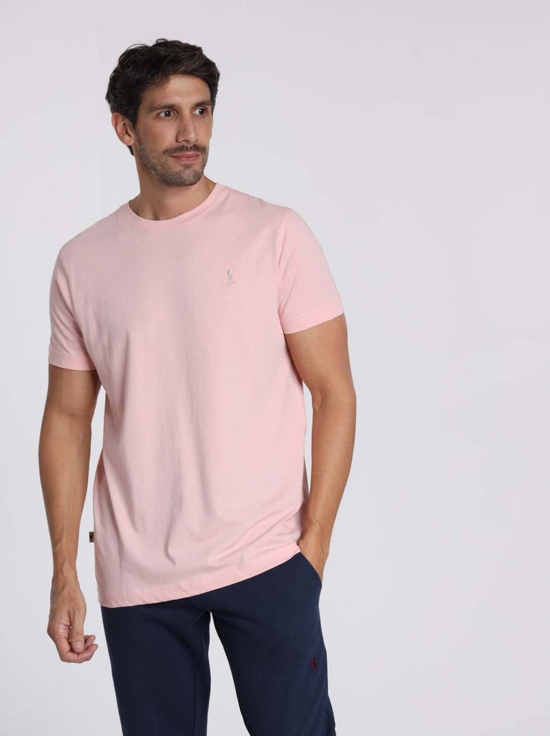 Gentleman Farmer - T-Shirt manches courtes coton TIBET Rose - Kiabi