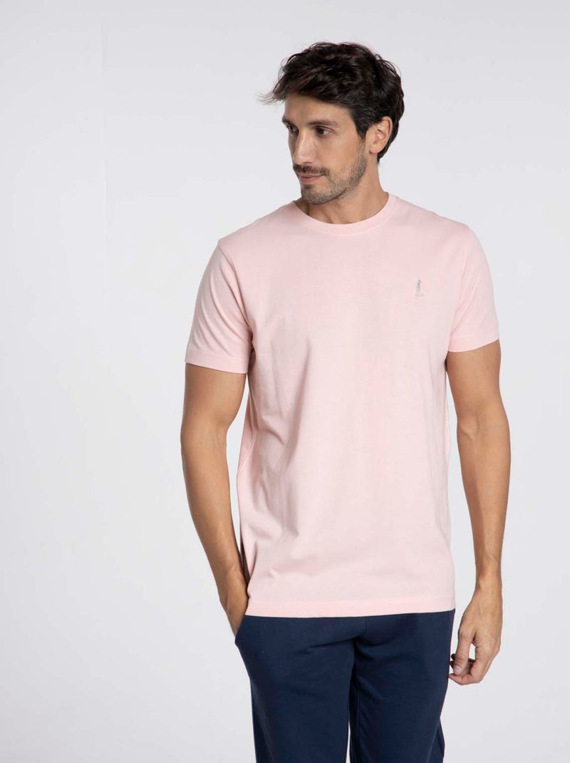 Gentleman Farmer - T-Shirt manches courtes coton TIBET Rose - Kiabi