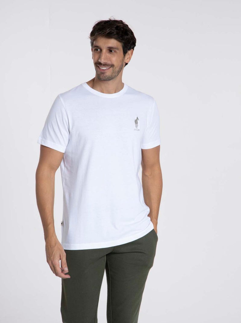 Gentleman Farmer - T-Shirt manches courtes coton TIGNES Blanc - Kiabi