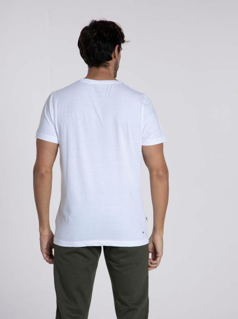 Gentleman Farmer - T-Shirt manches courtes coton TIGNES Blanc - Kiabi