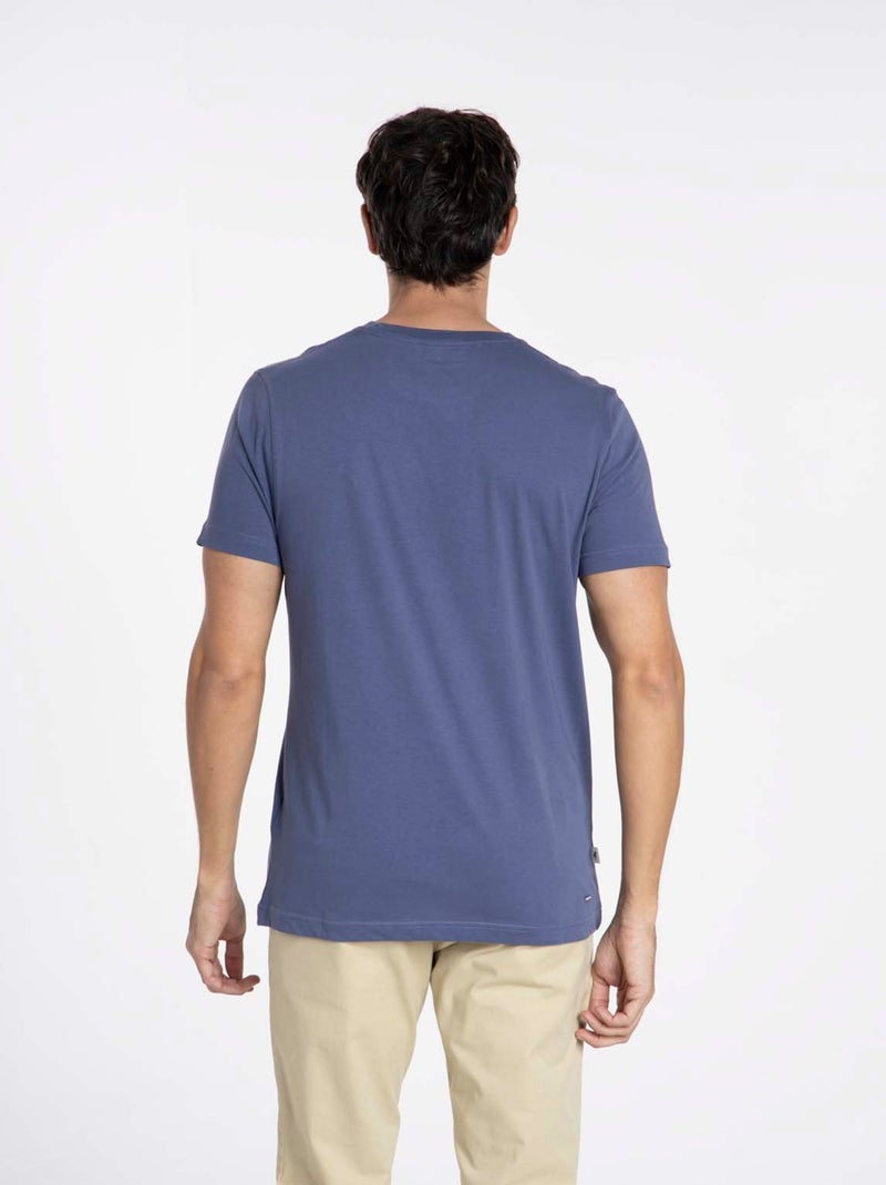 Gentleman Farmer - T-Shirt manches courtes coton TIGNES Bleu - Kiabi