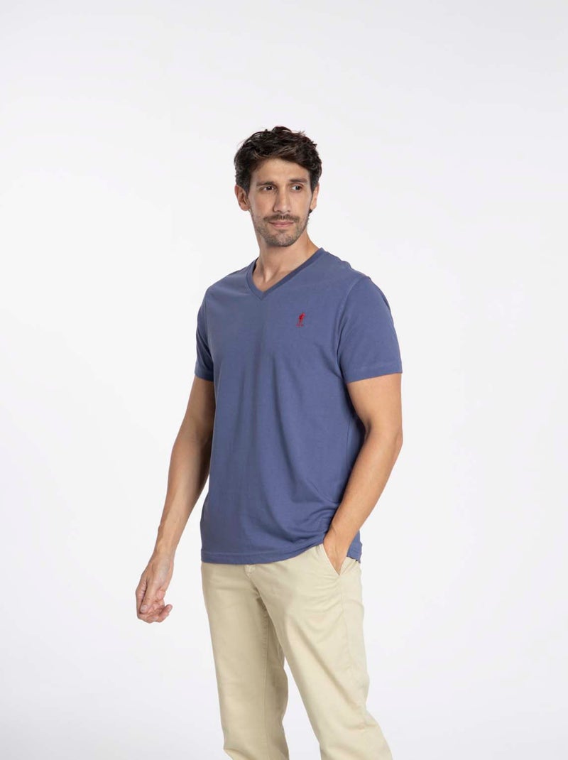 Gentleman Farmer - T-Shirt manches courtes coton TOKYO Bleu - Kiabi