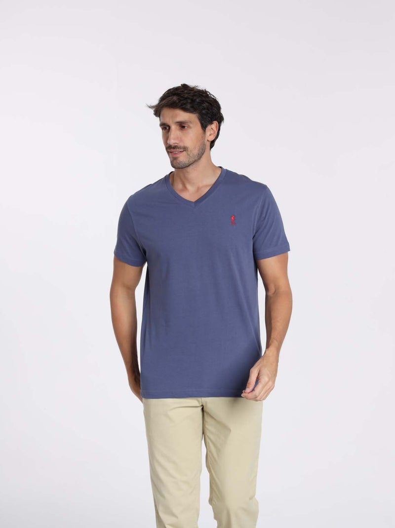Gentleman Farmer - T-Shirt manches courtes coton TOKYO Bleu - Kiabi