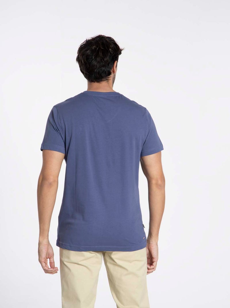 Gentleman Farmer - T-Shirt manches courtes coton TOKYO Bleu - Kiabi
