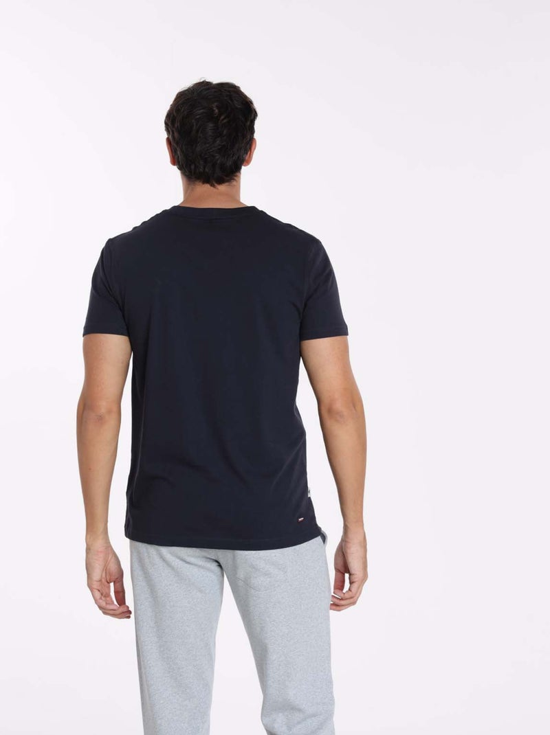 Gentleman Farmer - T-Shirt manches courtes coton TOKYO Bleu marine - Kiabi