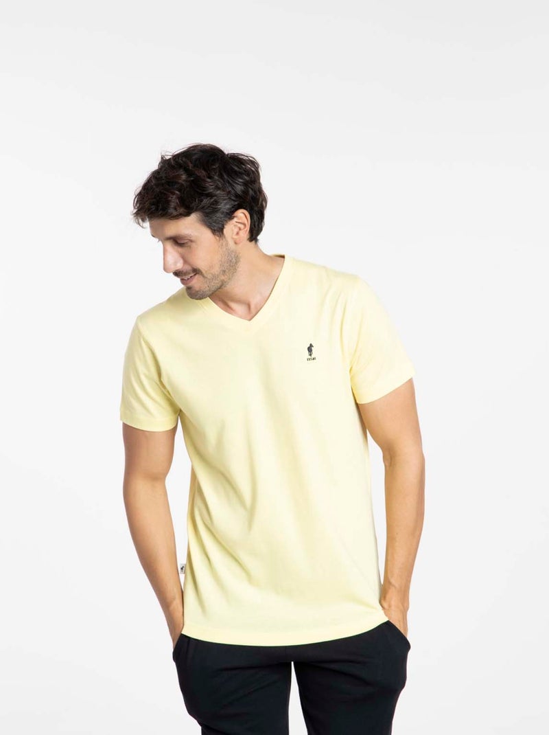 Gentleman Farmer - T-Shirt manches courtes coton TOKYO Jaune - Kiabi