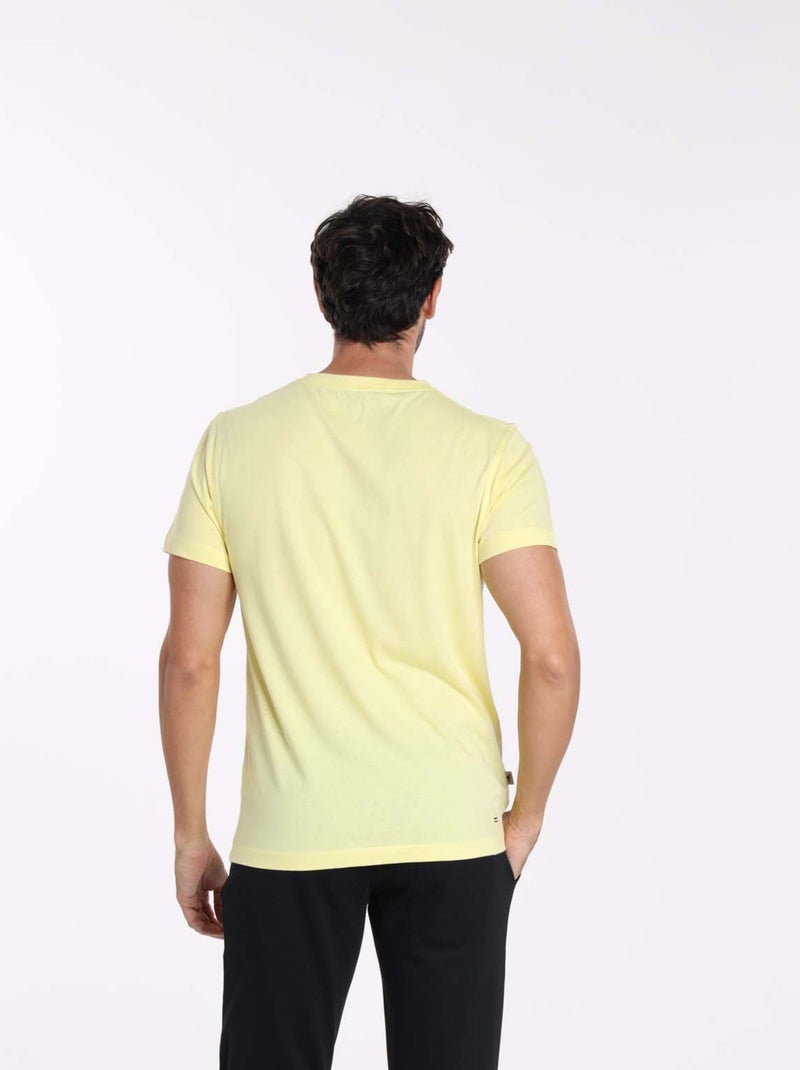 Gentleman Farmer - T-Shirt manches courtes coton TOKYO Jaune - Kiabi