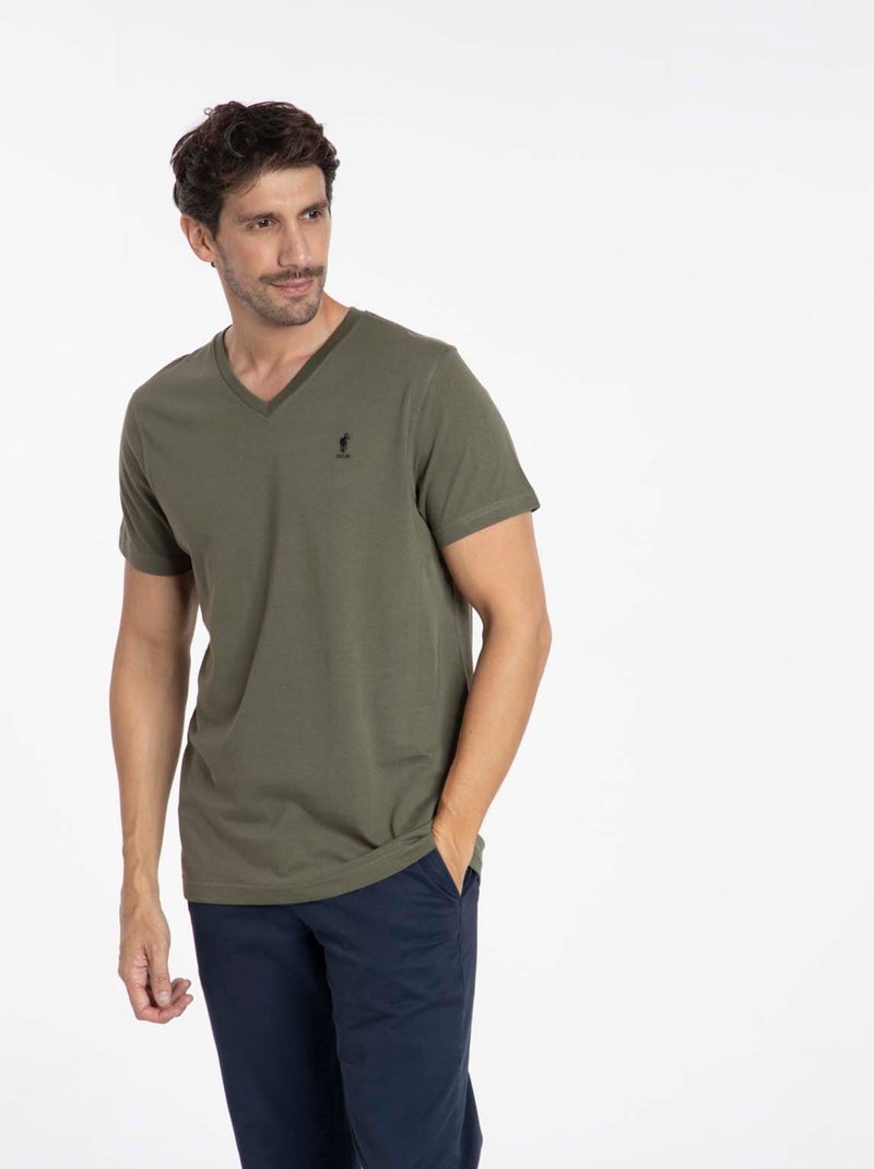 Gentleman Farmer - T-Shirt manches courtes coton TOKYO Kaki - Kiabi