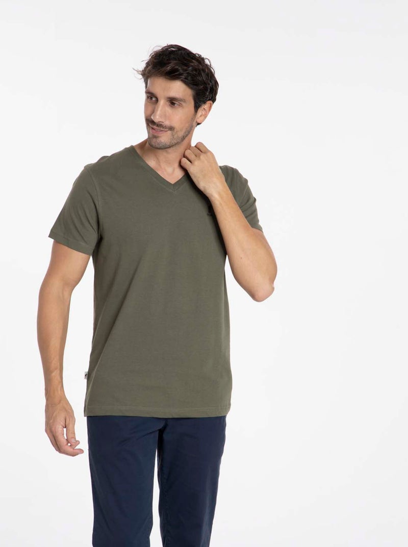 Gentleman Farmer - T-Shirt manches courtes coton TOKYO Kaki - Kiabi