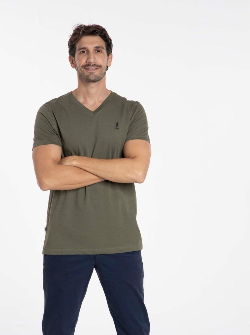 Gentleman Farmer - T-Shirt manches courtes coton TOKYO Kaki - Kiabi