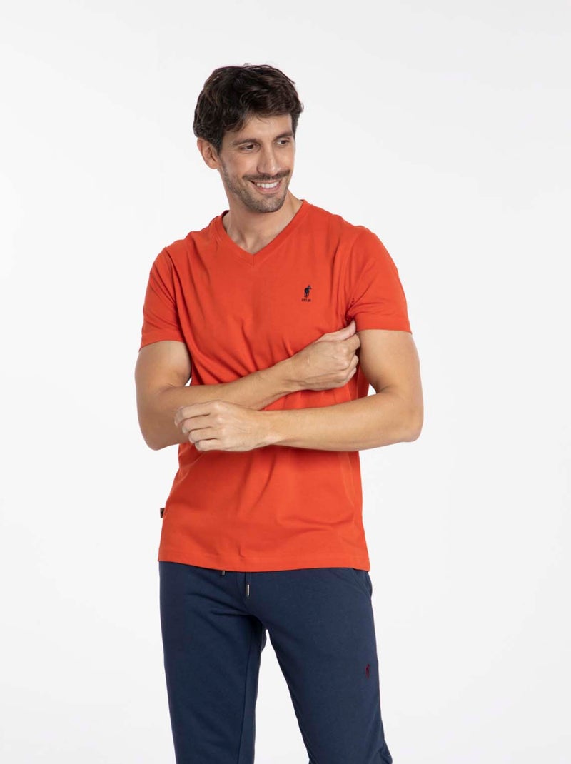 Gentleman Farmer - T-Shirt manches courtes coton TOKYO Rouge - Kiabi