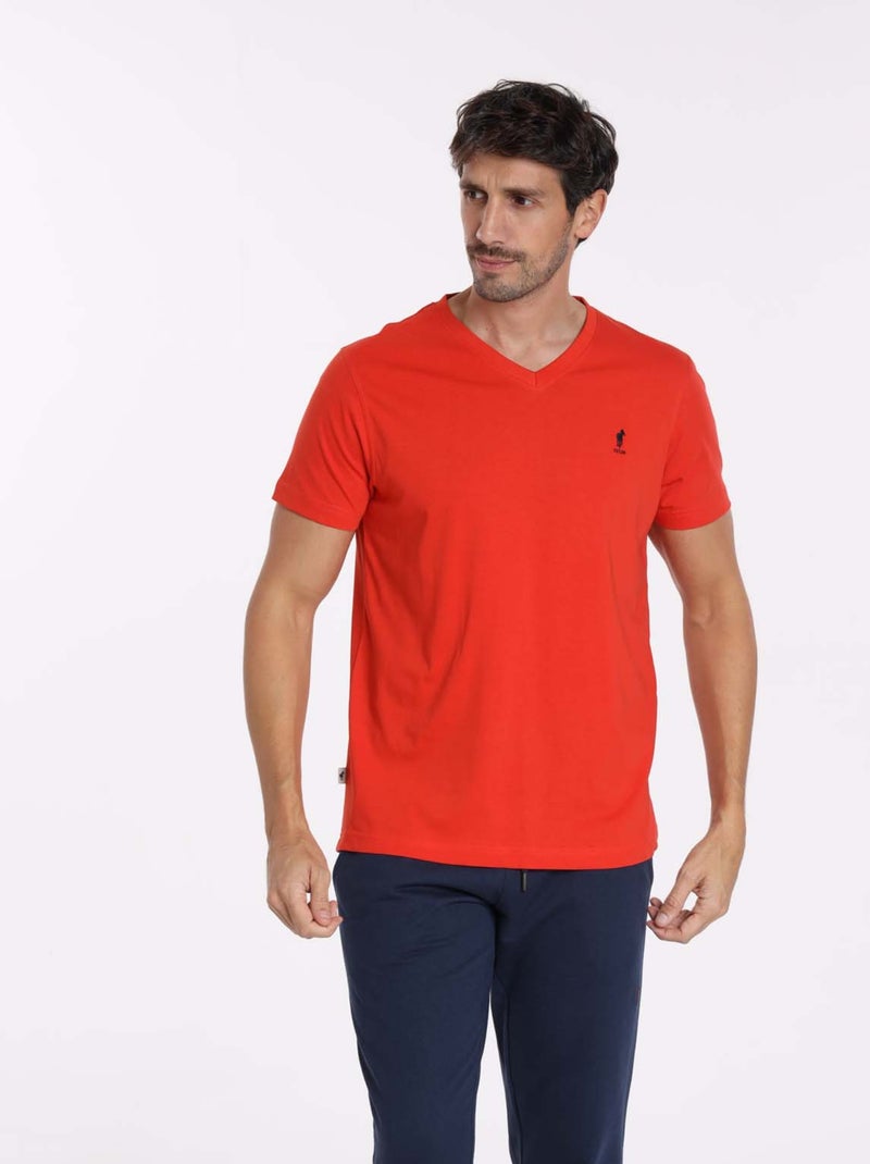 Gentleman Farmer - T-Shirt manches courtes coton TOKYO Rouge - Kiabi