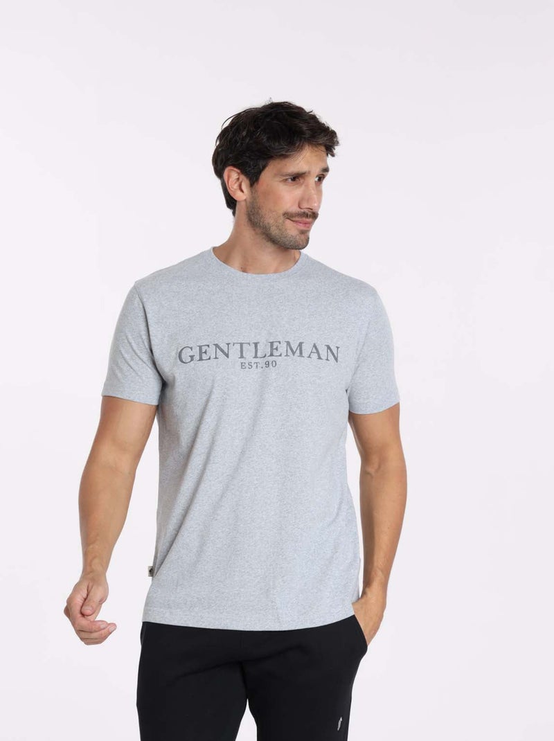 Gentleman Farmer - T-Shirt manches courtes coton TUCSON Gris chiné - Kiabi