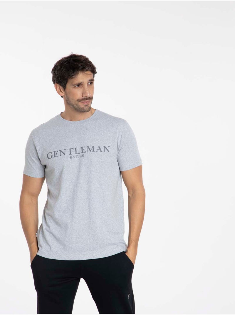 Gentleman Farmer - T-Shirt manches courtes coton TUCSON Gris chiné - Kiabi
