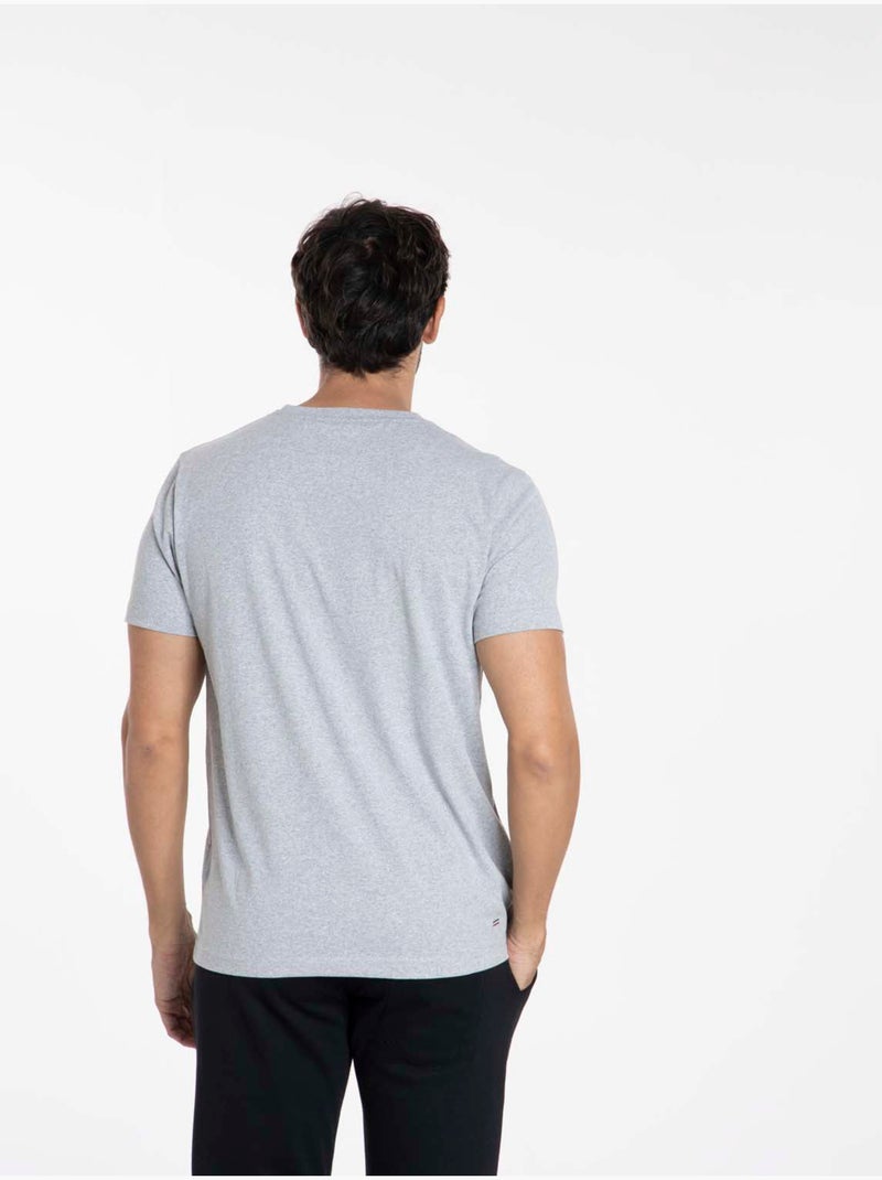 Gentleman Farmer - T-Shirt manches courtes coton TUCSON Gris chiné - Kiabi