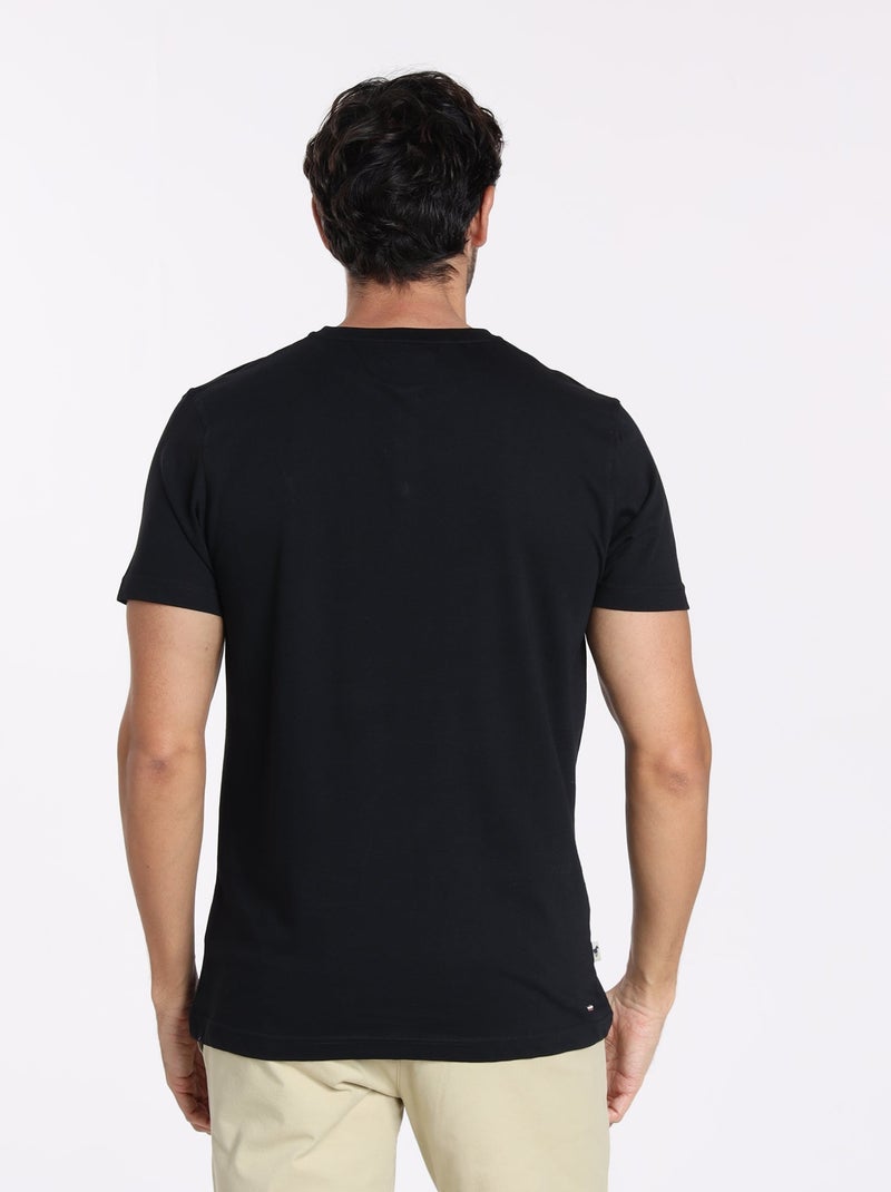 Gentleman Farmer - T-Shirt manches courtes coton TURIN Noir - Kiabi
