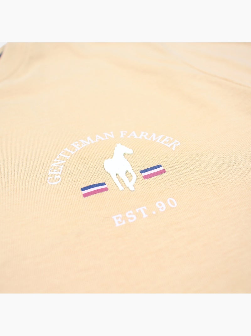 Gentleman Farmer - T-shirt manches courtes Homme Beige - Kiabi
