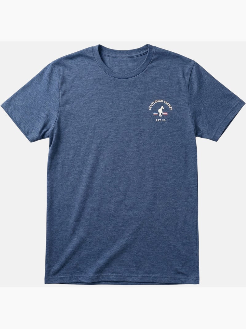 Gentleman Farmer - T-shirt manches courtes Homme Bleu - Kiabi