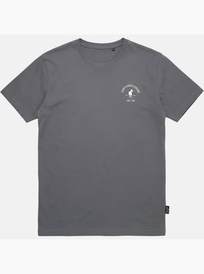 Gentleman Farmer - T-shirt manches courtes Homme gris anthracite - Kiabi