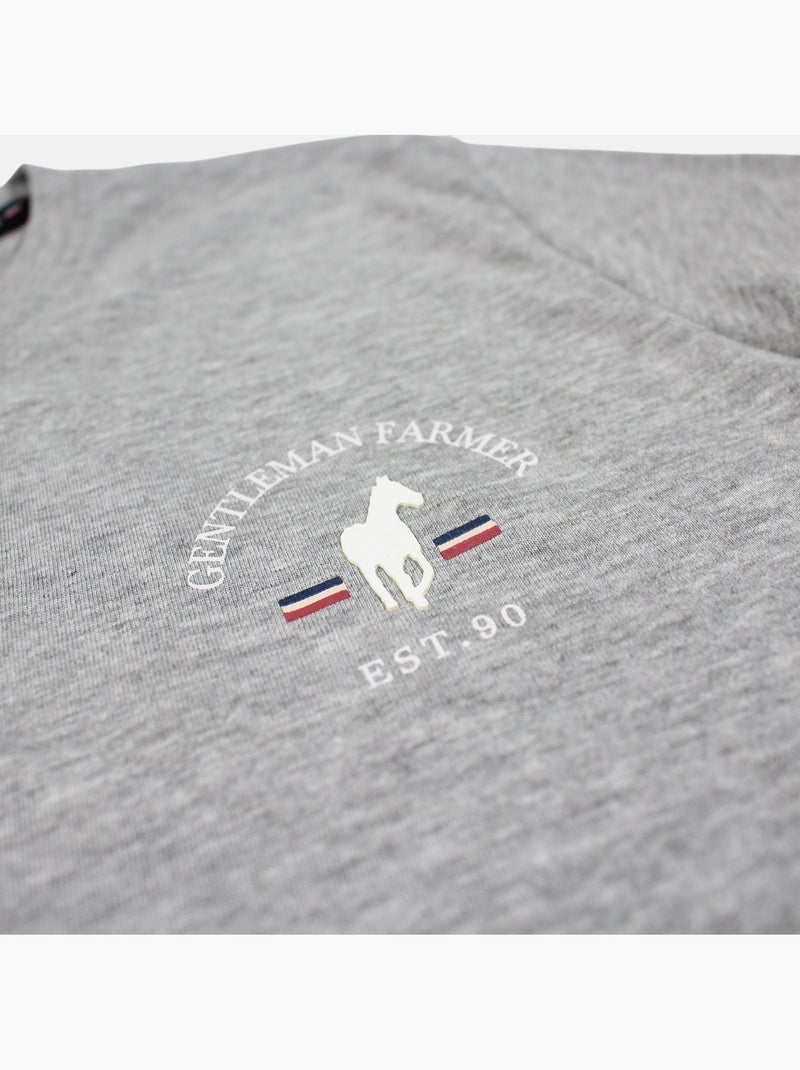 Gentleman Farmer - T-shirt manches courtes Homme Gris - Kiabi