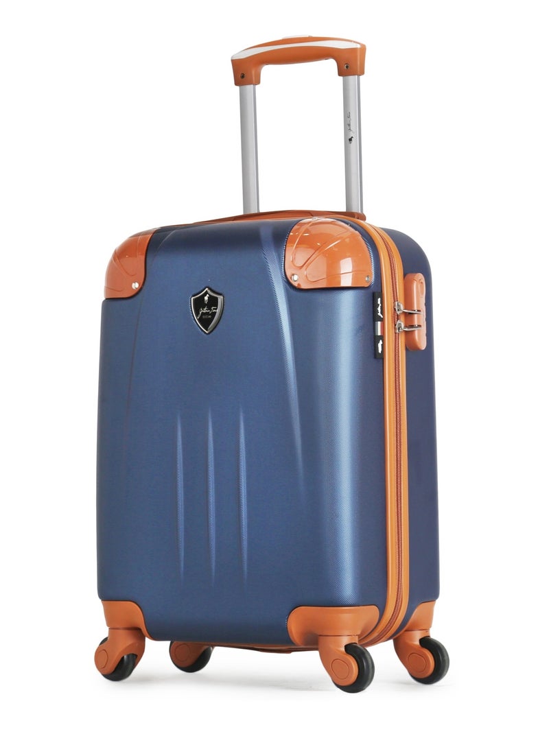 GENTLEMAN FARMER - Valise Cabine ABS HENRY-E 4 Roues 50 cm Bleu Bleu marine - Kiabi