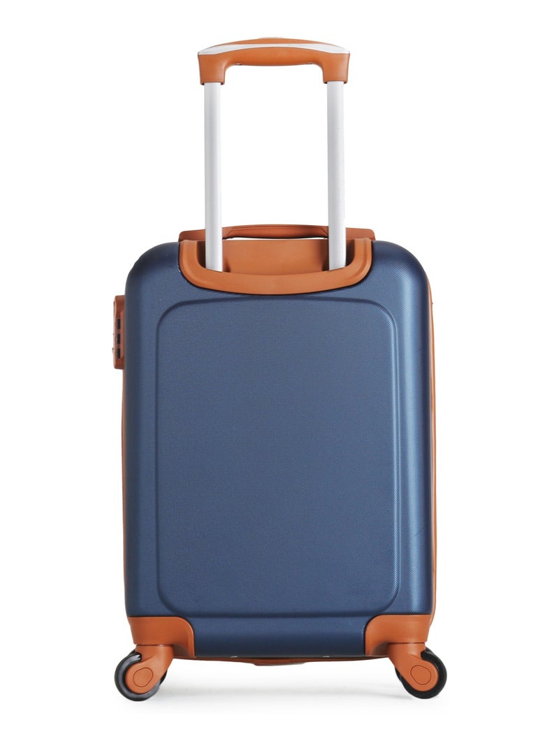 GENTLEMAN FARMER - Valise Cabine ABS HENRY-E 4 Roues 50 cm Bleu Bleu marine - Kiabi