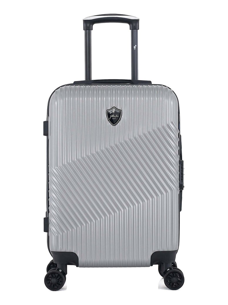GENTLEMAN FARMER - Valise Cabine ABS/PC PETER 4 Roues 55 cm Gris - Kiabi