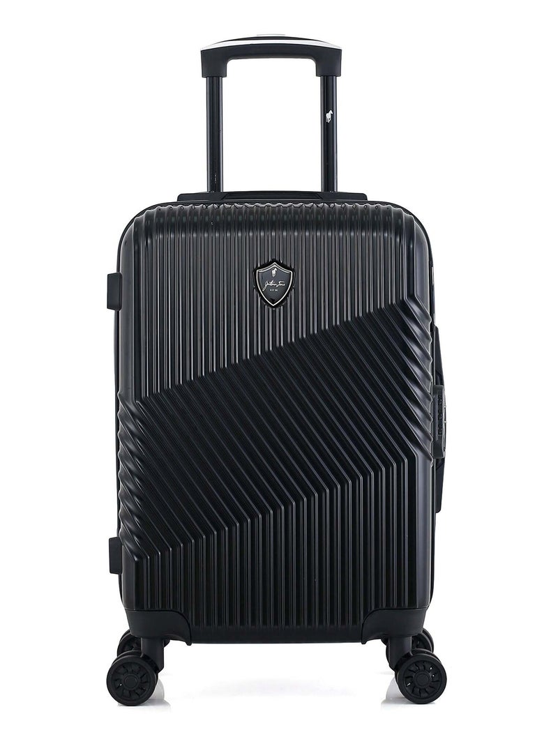 GENTLEMAN FARMER - Valise Cabine ABS/PC PETER 4 Roues 55 cm Noir - Kiabi