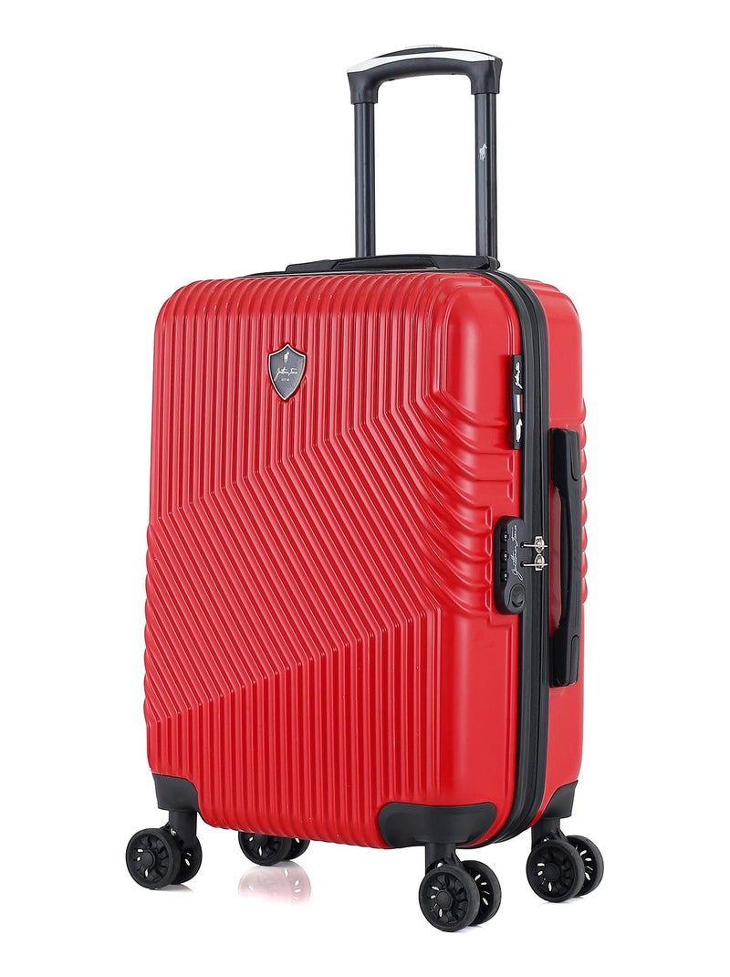 GENTLEMAN FARMER - Valise Cabine ABS/PC PETER 4 Roues 55 cm Rouge - Kiabi