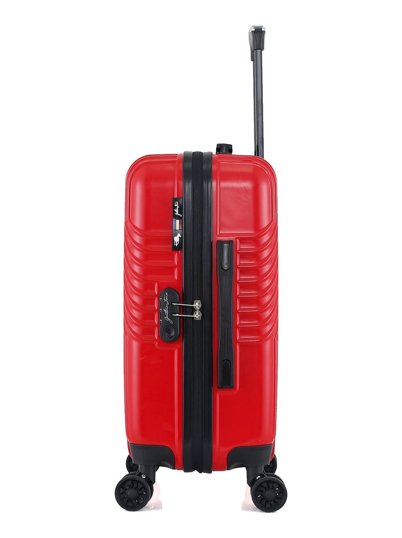 GENTLEMAN FARMER - Valise Cabine ABS/PC PETER 4 Roues 55 cm Rouge - Kiabi